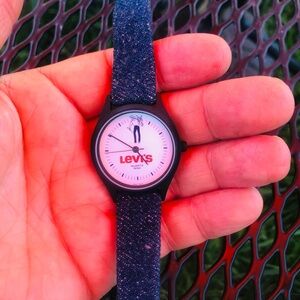 Levi's Blue Denim Strap Watch